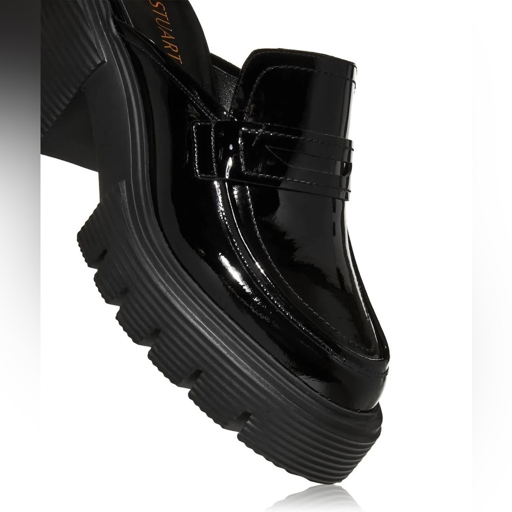 Stuart Weitzman SoHo Mule Loafer in Black NEW - Picture 5 of 13